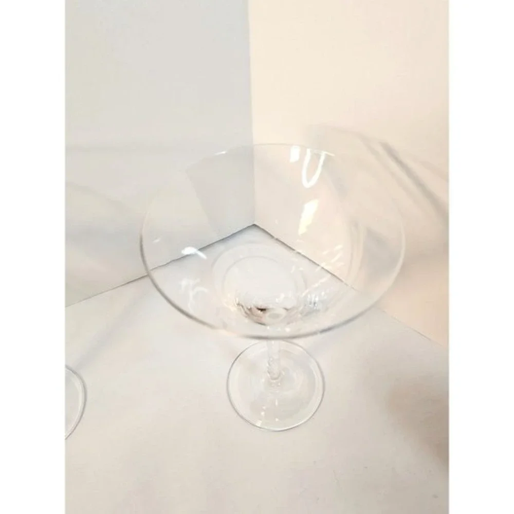 Set‎ of 4 Oversized Chic Martini Glasses Decorative Edging